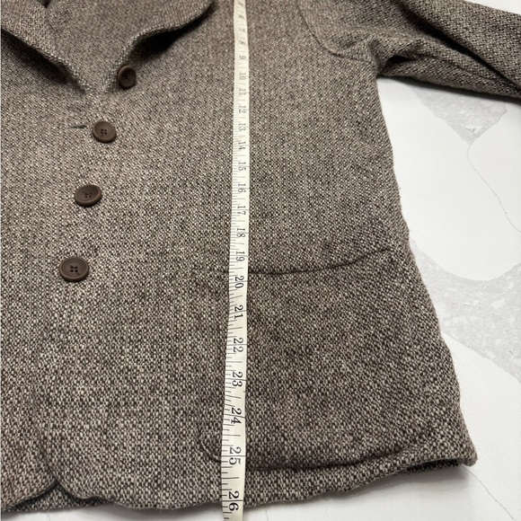 Eileen Fisher New York 100% wool tweed blazer size medium - Picture 8 of 11